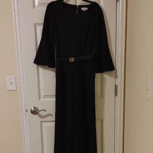 Calvin Klein Black Long Sleeve Jumpsuit